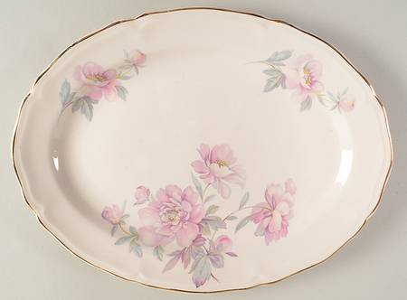 Peony 11" Oval Serving Platter
