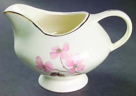 Pink Dogwood (Gold Trim) Creamer
