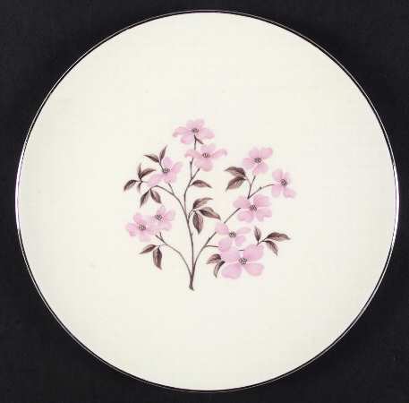 Pink Dogwood (Platinum Trim) by Edwin Knowles