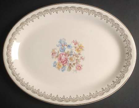 Priscilla 15" Oval Serving Platter