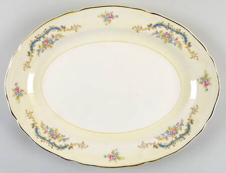 Princess (Blue) 13" Oval Serving Platter