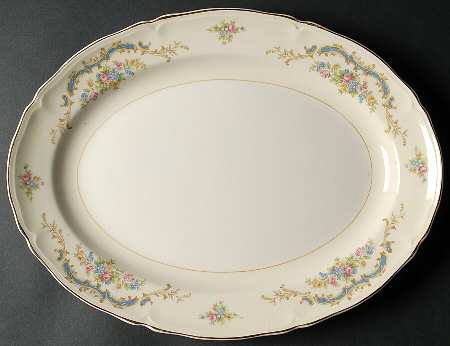 Princess (Blue) 15" Oval Serving Platter