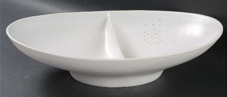 Queen Anne's Lace 13" Oval Divided Vegetable Bowl