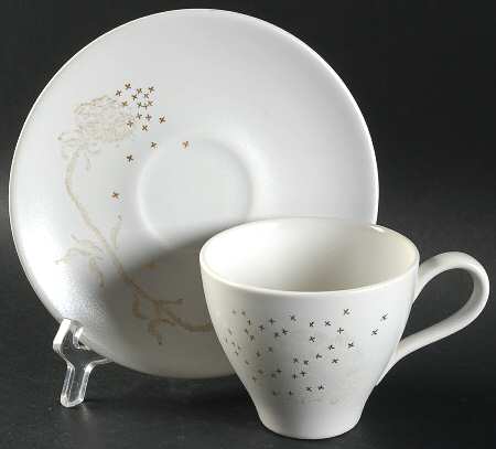 Queen Anne's Lace Flat Cup & Saucer Set