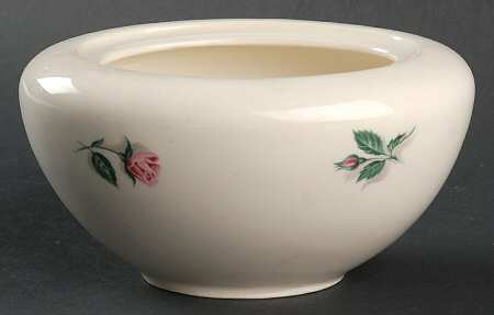 Rose and Leaf Sugar Bowl No Lid
