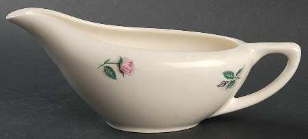 Rose and Leaf Gravy Boat