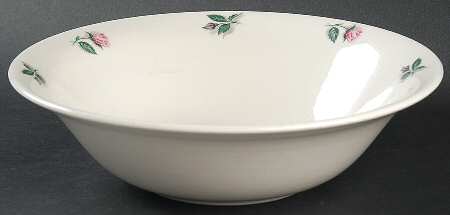 Rose and Leaf 9" Round Vegetable Bowl