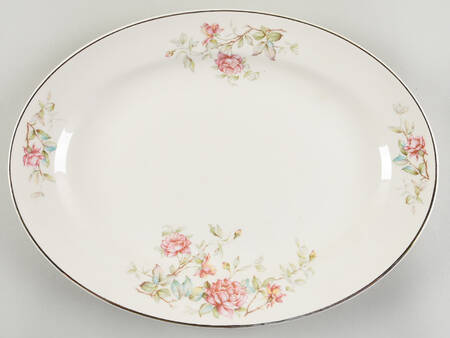 Romance 13" Oval Serving Platter by Edwin Knowles
