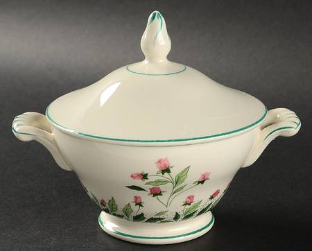 Rose Path Sugar Bowl & Lid