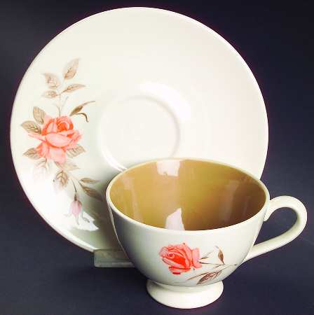 Serenade Footed Cup & Saucer Set