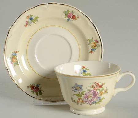 Seville Footed Cup & Saucer Set