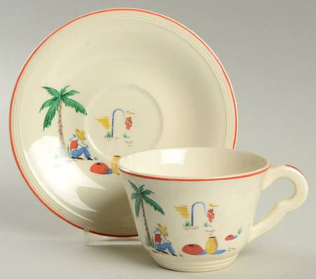 Sleeping Mexican Flat Cup & Saucer Set