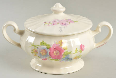 Spring Bouquet Sugar Bowl & Lid