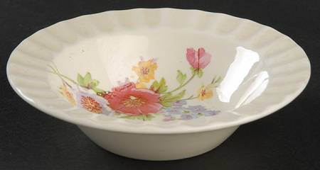 Spring Bouquet Rim Fruit/Dessert (Sauce) Bowl by Edwin Knowles