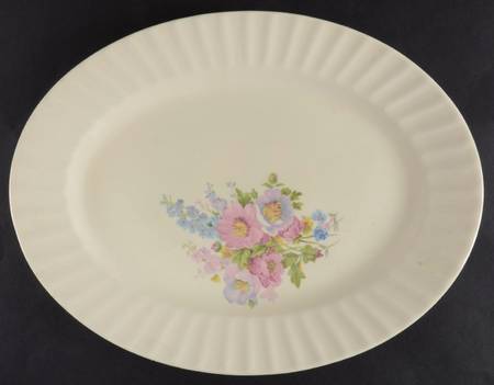 Spring Bouquet 14" Oval Serving Platter