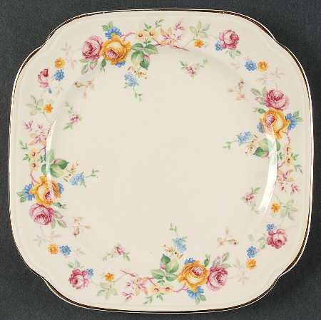 Springtime Classic Square Salad Plate