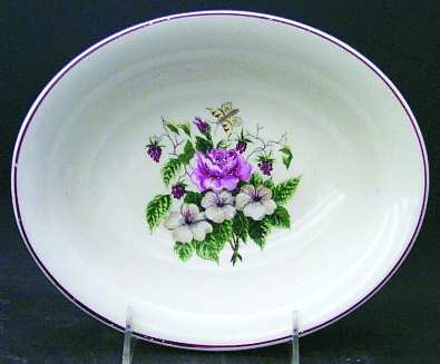 Spring Glory 9" Oval Vegetable Bowl