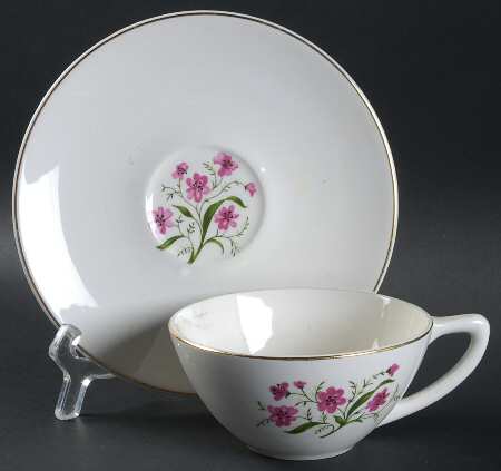 Spring Song Flat Cup & Saucer Set