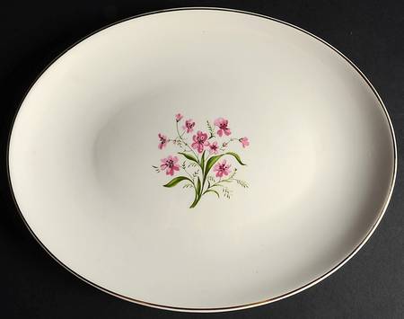 Spring Song 12" Oval Serving Platter