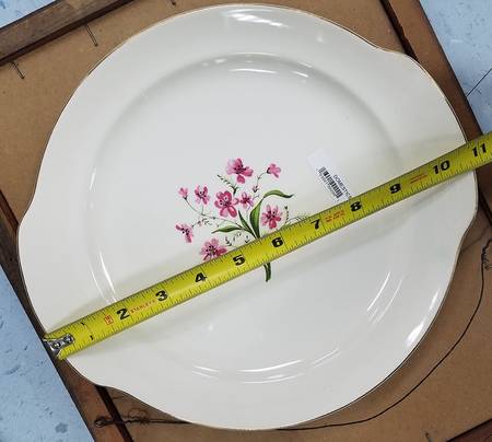 Spring Song Handled Cake Plate