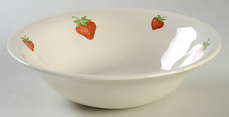 Strawberry 8" Round Vegetable Bowl