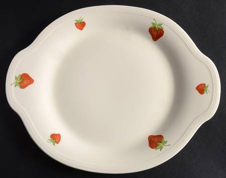 Strawberry 13" Oval Serving Platter