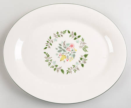 Summer Garden 14" Oval Serving Platter