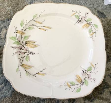 Sylvan (Gold Trim) Square Salad Plate