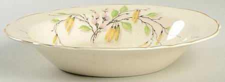 Sylvan (Gold Trim) Rim Soup Bowl