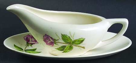 Tea Rose Gravy Boat & Underplate/Relish