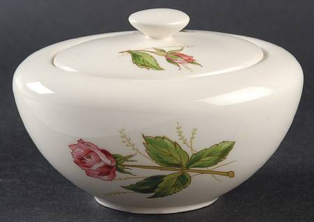 Tea Rose Sugar Bowl & Lid