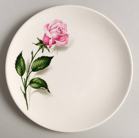 Tupperware Rose Salad Plate