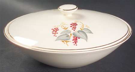 Vintage Round Covered Vegetable