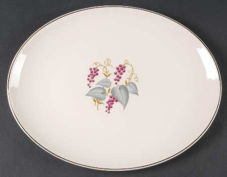Vintage 12" Oval Serving Platter