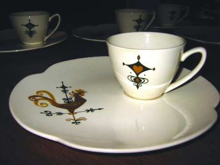 Weather Vane Snack Plate & Cup Set