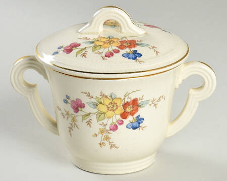 Wildrose Sugar Bowl & Lid