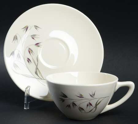 Wild Oats Flat Cup & Saucer Set