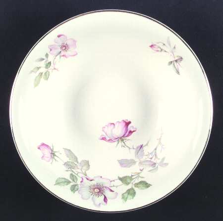 Wild Rose (Rimmed) 8" Round Vegetable Bowl