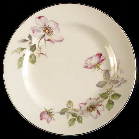 Wild Rose (Rimmed) Bread & Butter Plate