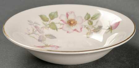Wild Rose (Rimmed) Fruit/Dessert (Sauce) Bowl