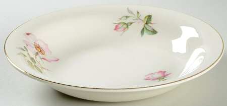 Wild Rose (Rimmed) Coupe Soup Bowl