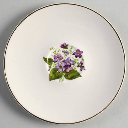 Wood Violets Saucer