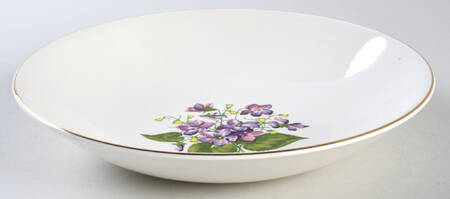 Wood Violets Coupe Soup Bowl