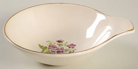 Wood Violets Lugged Cereal Bowl