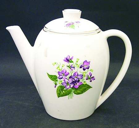 Wood Violets Coffee Pot & Lid