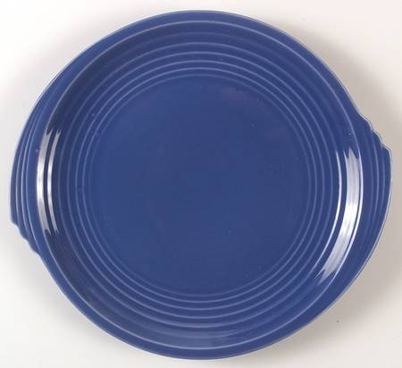 Yorktown Blue Handled Cake Plate