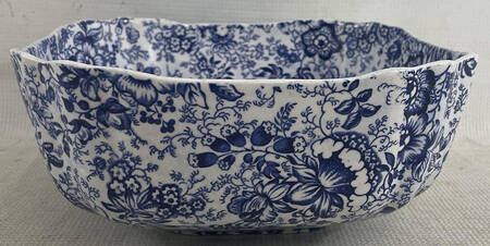 18th Century Chintz (Old, No Trim) 10" Square Vegetable Bowl