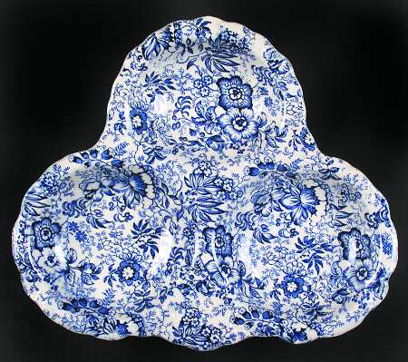 18th Century Chintz (Old, No Trim) 3-Part Relish