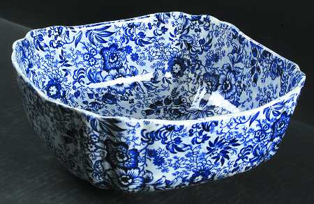 18th Century Chintz (Old, No Trim) 8" Square Vegetable Bowl