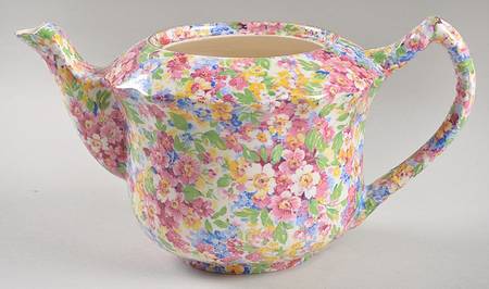 Apple Blossom Chintz Granville Teapot No Lid